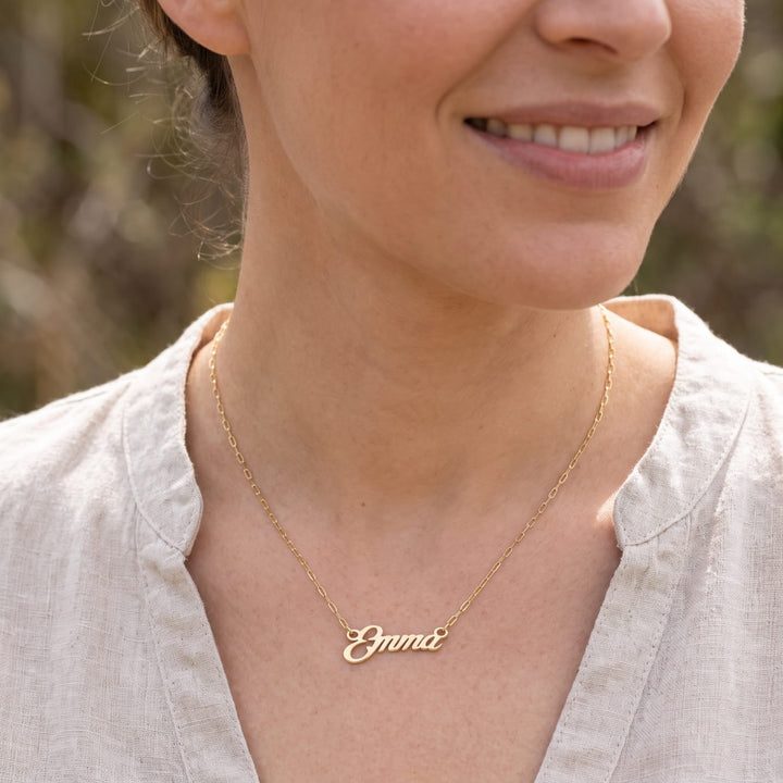 Your Name in Gold - Custom Gold Name Necklaces