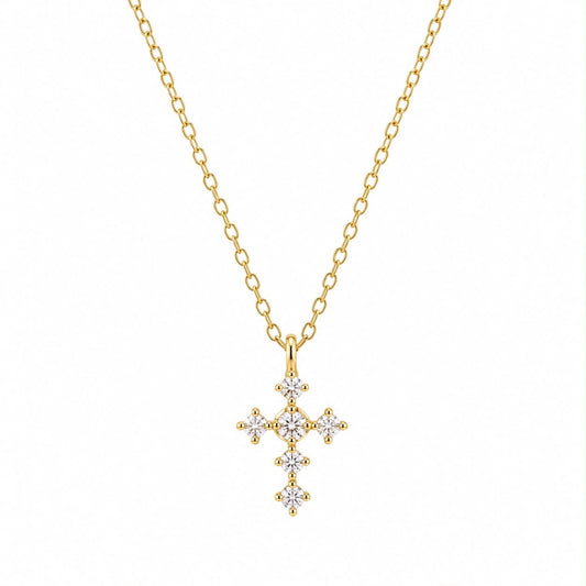 The Sparkle Cross my Heart Necklace