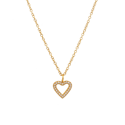 Dainty Silhouette Heart Necklace
