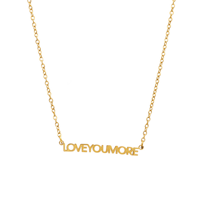 Mini Love You More Bar Necklace