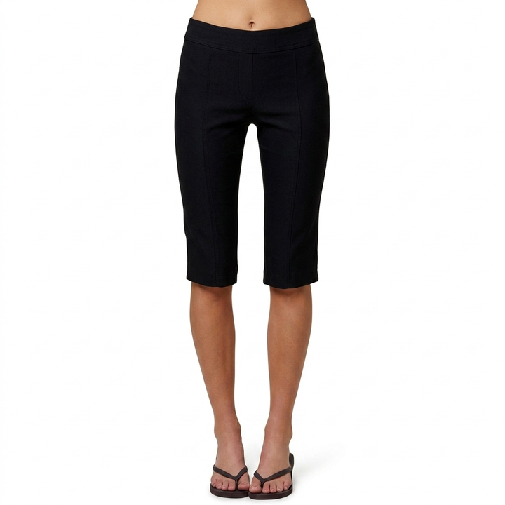 Black Cropped Capri Pants