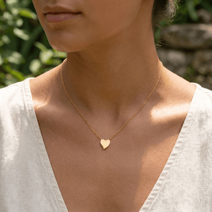 Dear to My Heart Gold Necklace