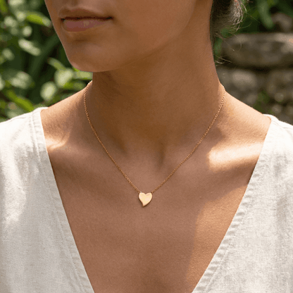 Dear to My Heart Gold Necklace