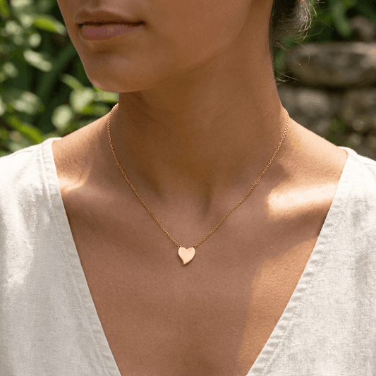 Dear to My Heart Gold Necklace