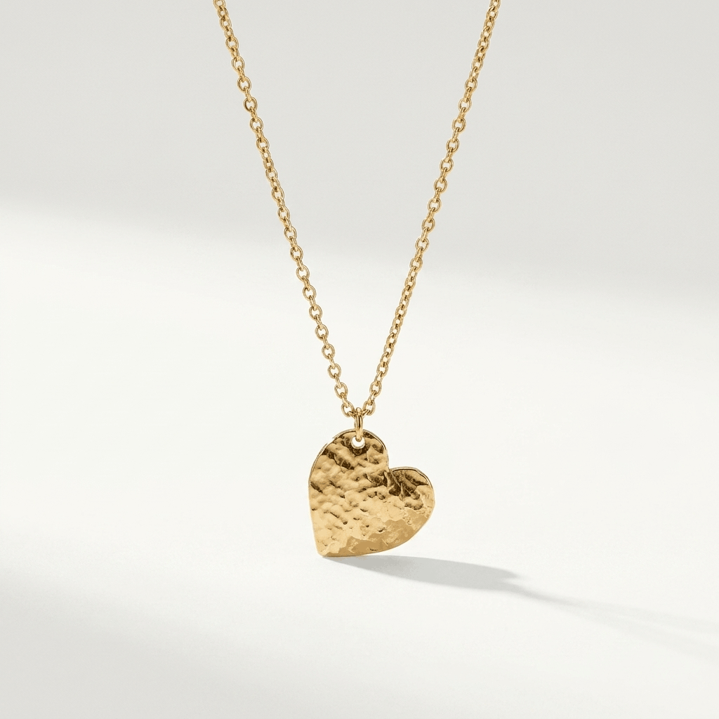 The Hammered Heart Necklace