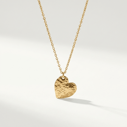 The Hammered Heart Necklace