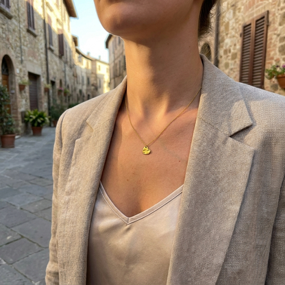 The Hammered Heart Necklace