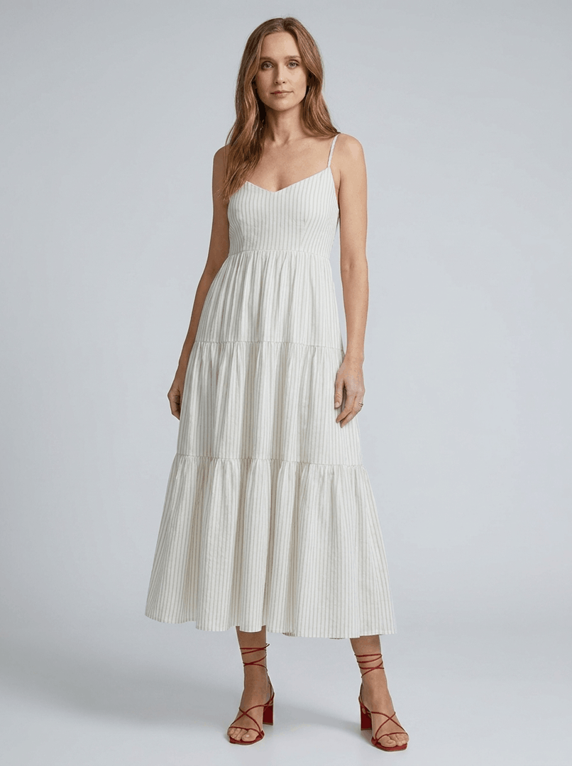 White Floral Maxi Dress