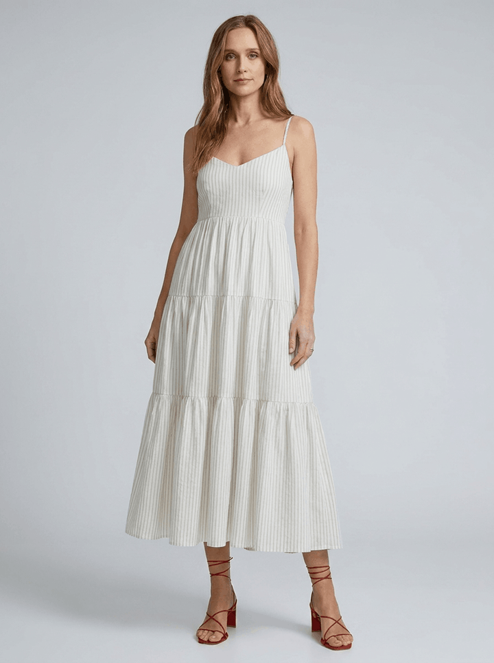 White Floral Maxi Dress