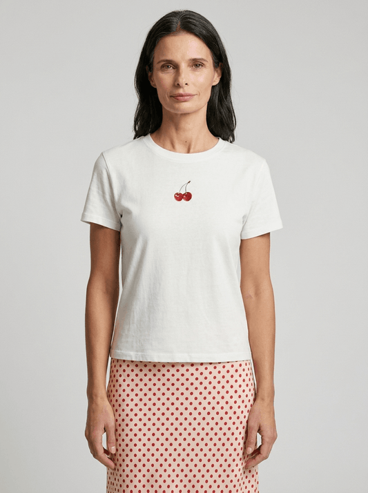 Cherry Knit T-Shirt