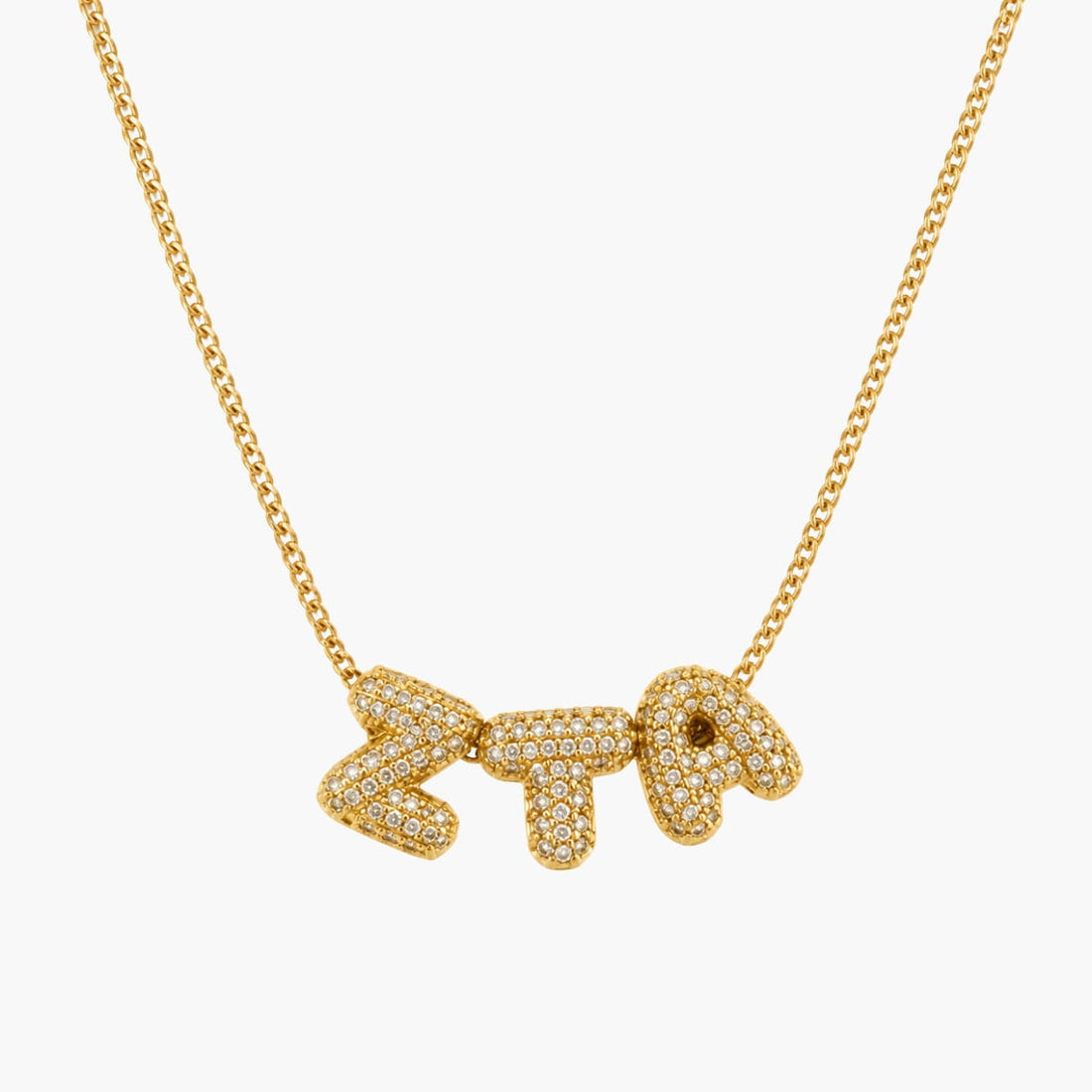 ZTA Tau Alpha Sorority Gold Necklace