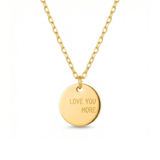 Love You More Coin Necklace