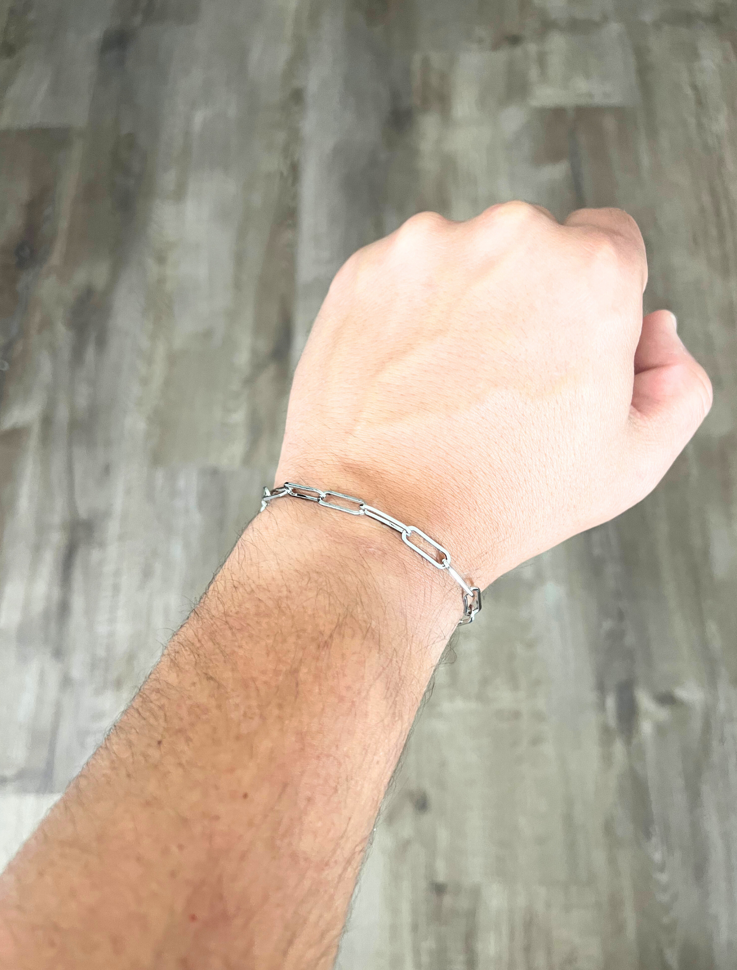 The Paperclip Silver Bracelet