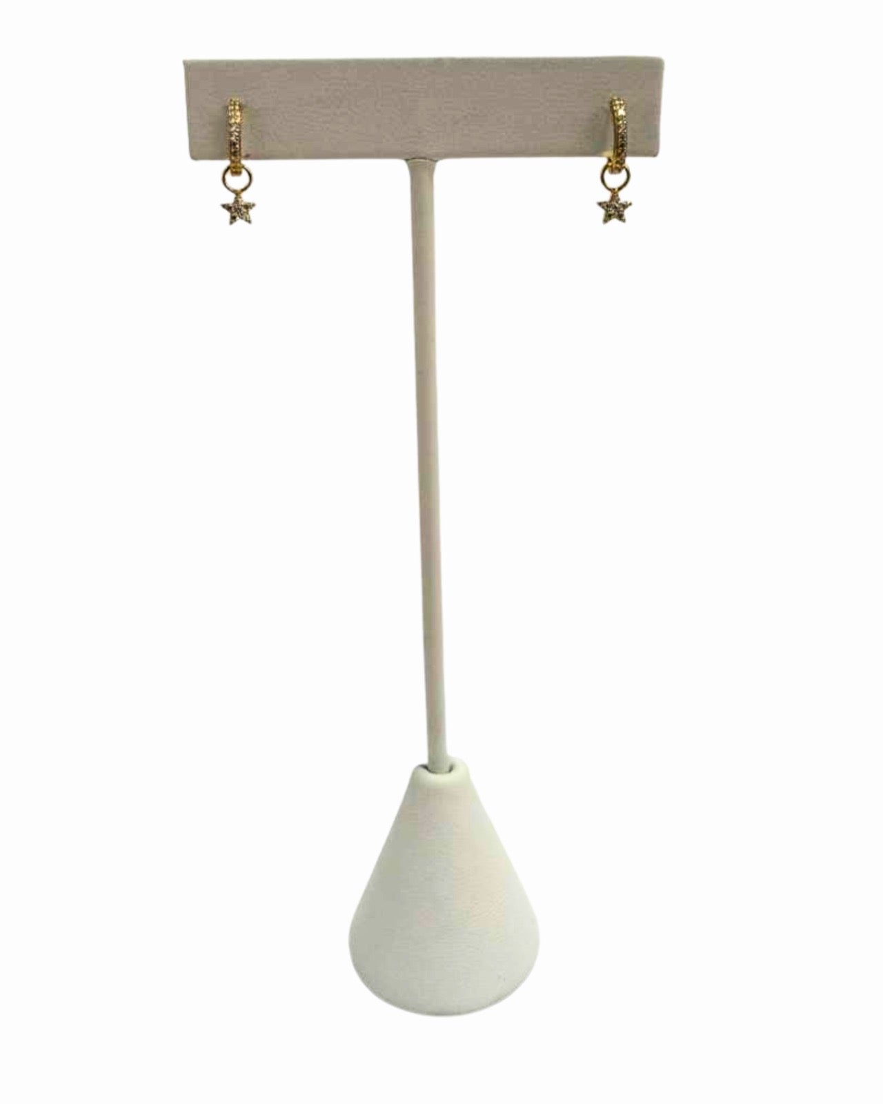 The Mini Studded Gold Hoops