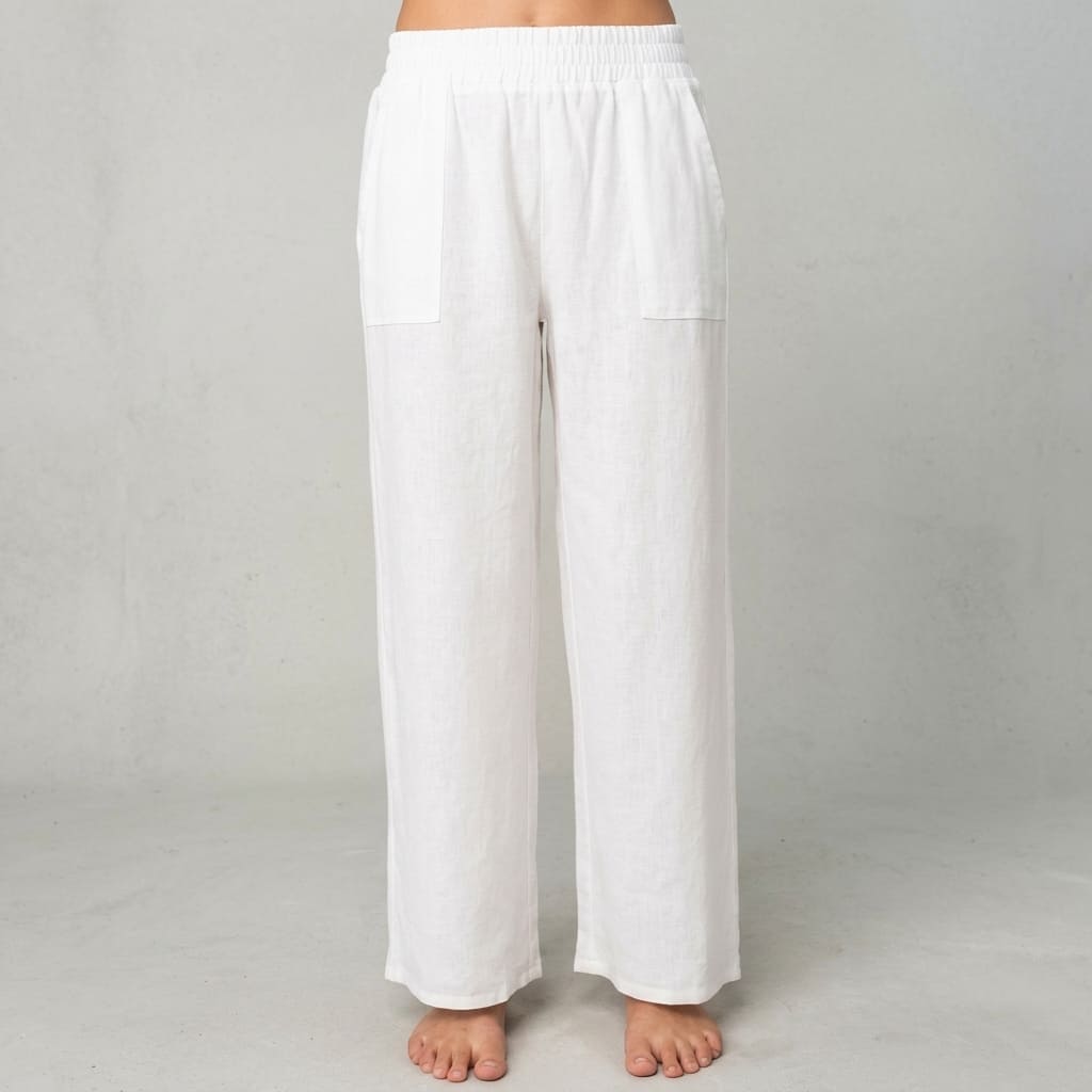 Smoke Waistband Pleated Pants