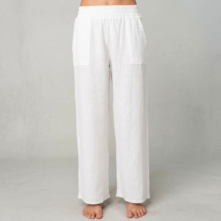 Smoke Waistband Pleated Pants