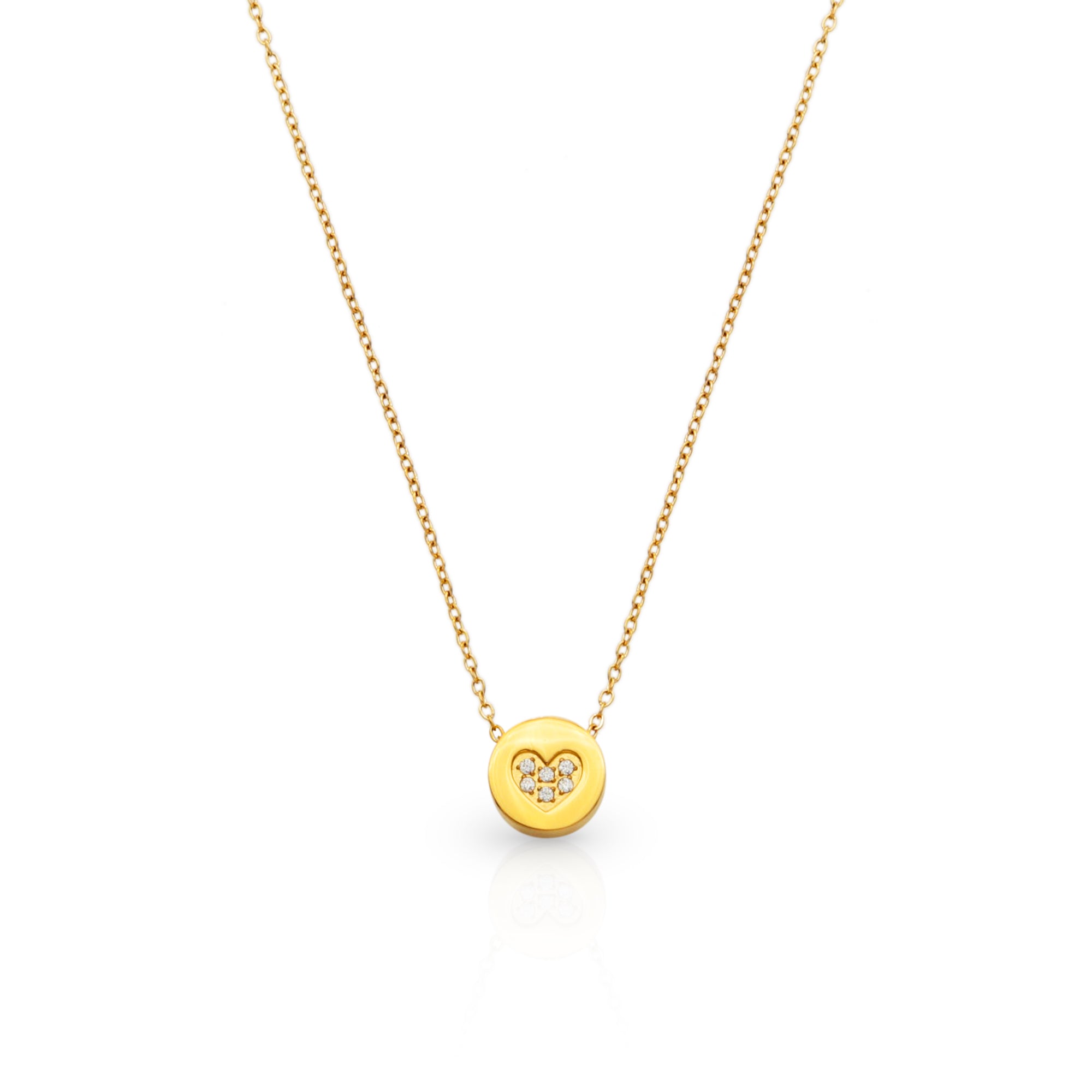 Win My Heart Gold Necklace