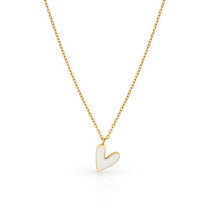 The White Young at Heart Gold Necklace