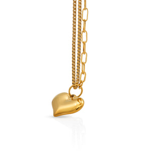 The Have a Heart Puff Gold Necklace