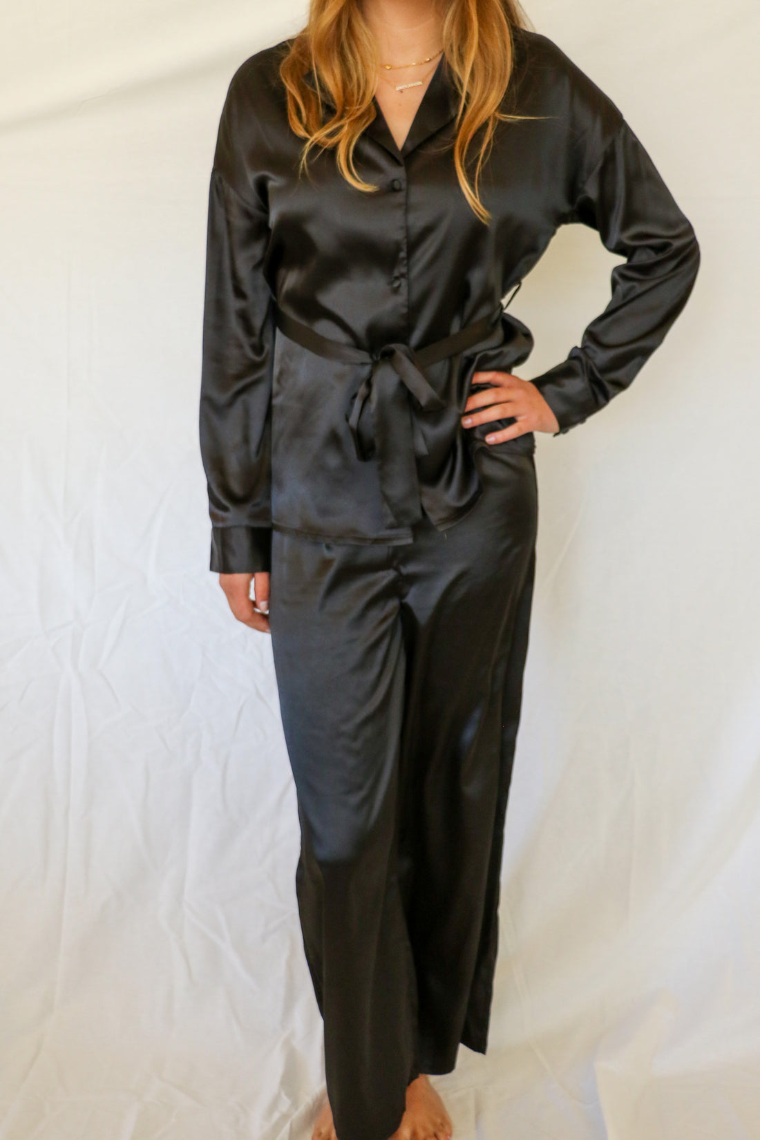 Satin Pajama with Belt