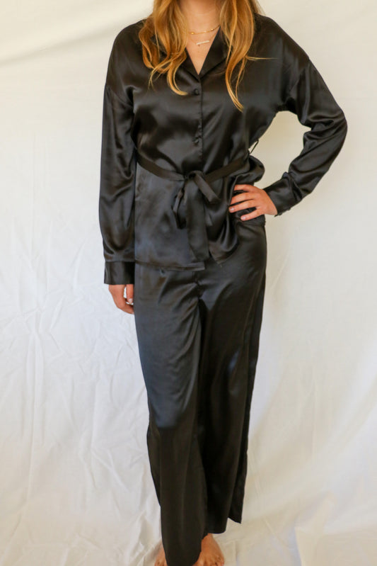 Satin Pajama with Belt