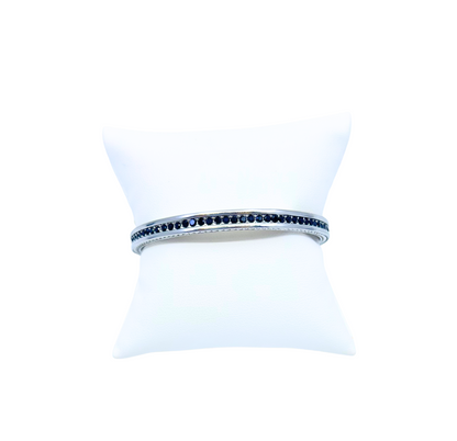 Black Rhinestone Channel Cuff