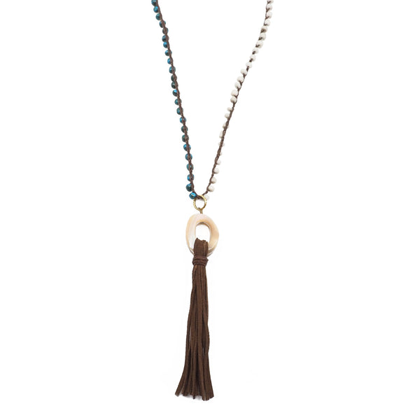 The Victoria Beaded Tassel Necklace