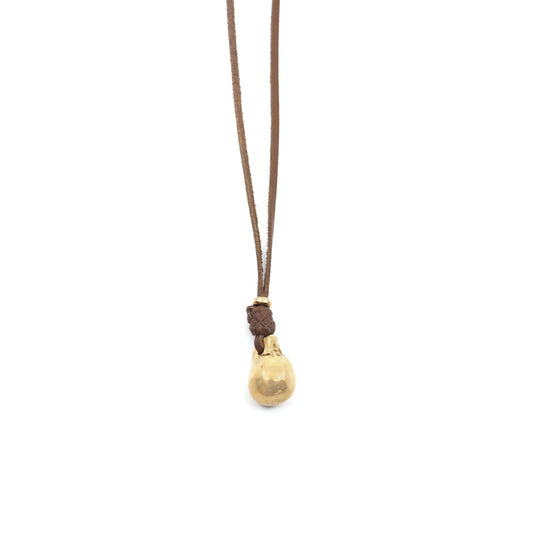 The Victoria Necklace in Metal and Leather