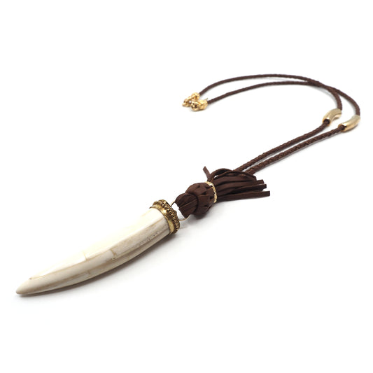 The Victoria Necklace in White Horn