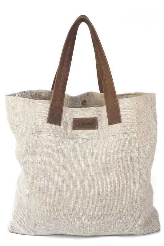 St. Barth's Tote in Tan