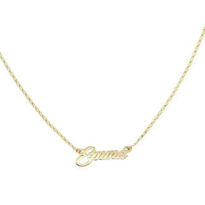 Your Name in Gold - Custom Gold Name Necklaces