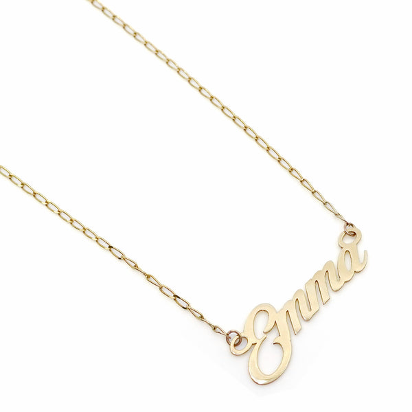 Your Name in Gold - Custom Gold Name Necklaces