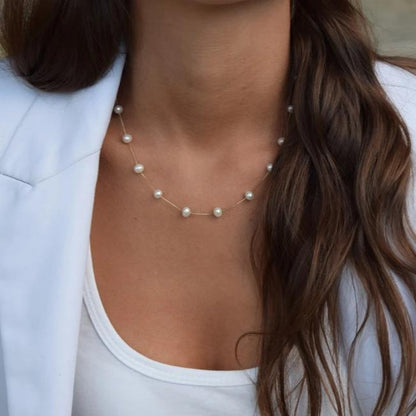 Whitney Pearl Necklace in 10K Gold & Pearl