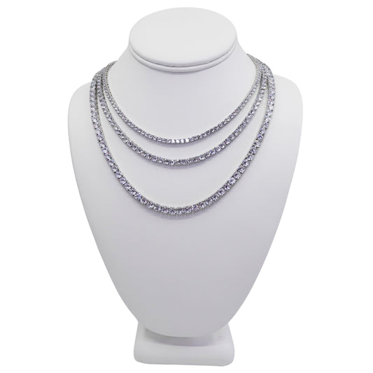 The Silver Bling Tennis Necklace