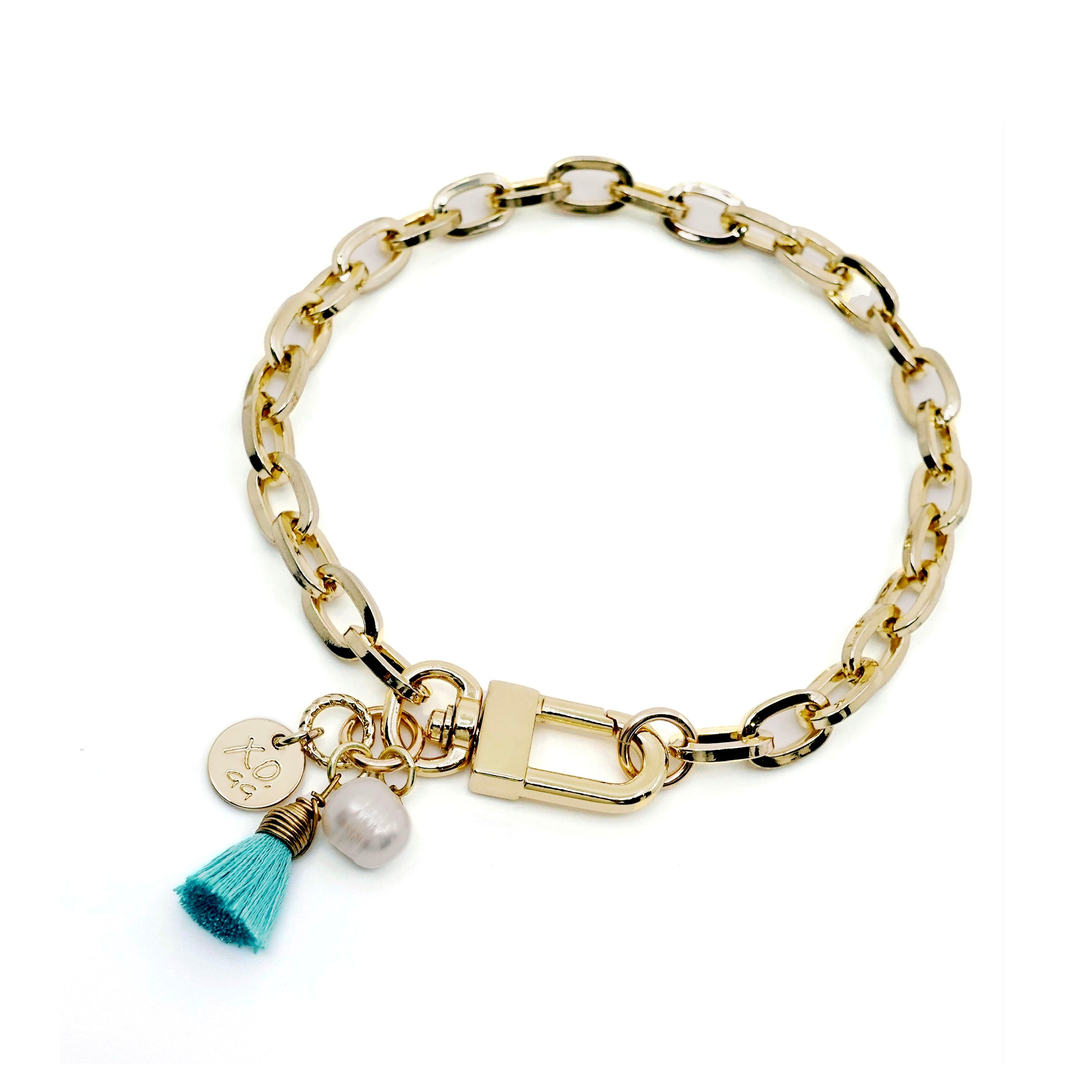 Ibiza for Lola - Gold Chain Dog Collar
