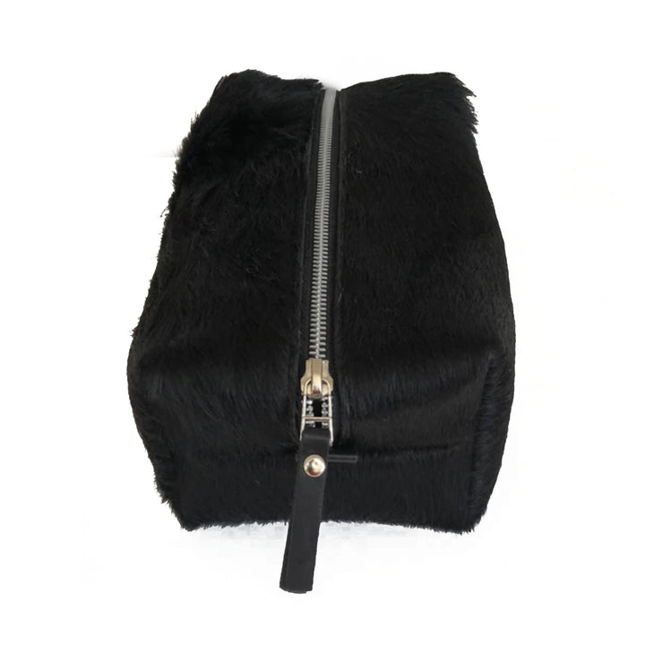 Leather Dopp Kit - Black Natural Cowhide