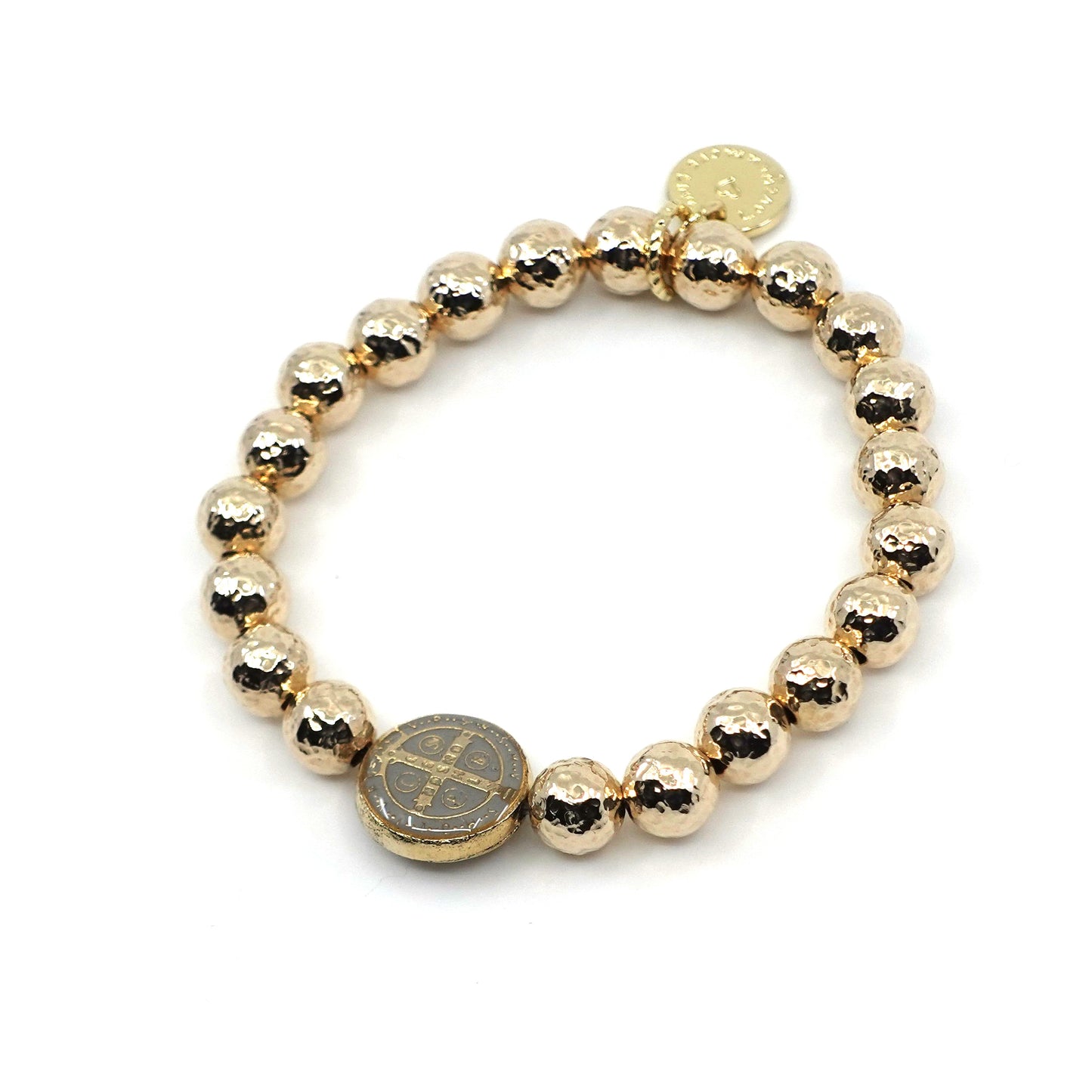 Eternity Bracelet with St. Benedict Charm