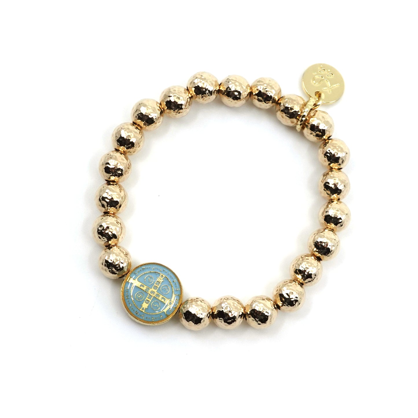 Eternity Bracelet with St. Benedict Charm