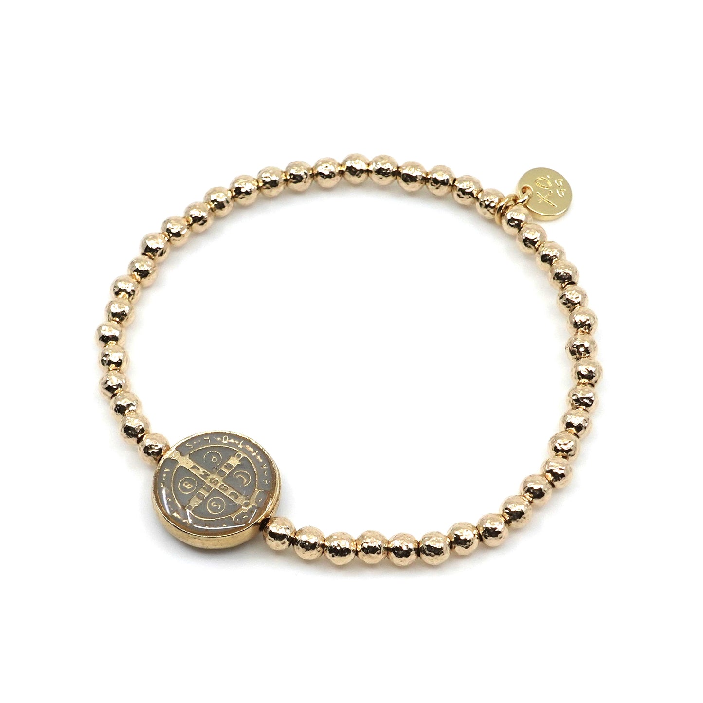 Eternity Bracelet with St. Benedict Charm