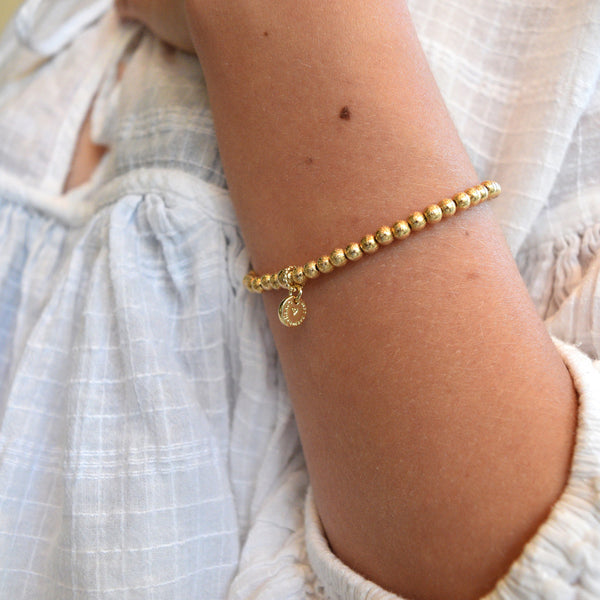 The Eternity Bracelet in Gold Hammered