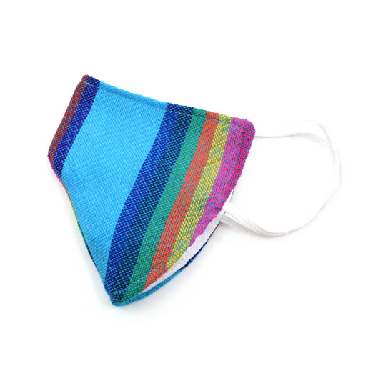 Face Mask - Blue with Stripes