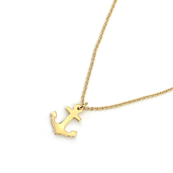 High Tides Gold Anchor Necklace