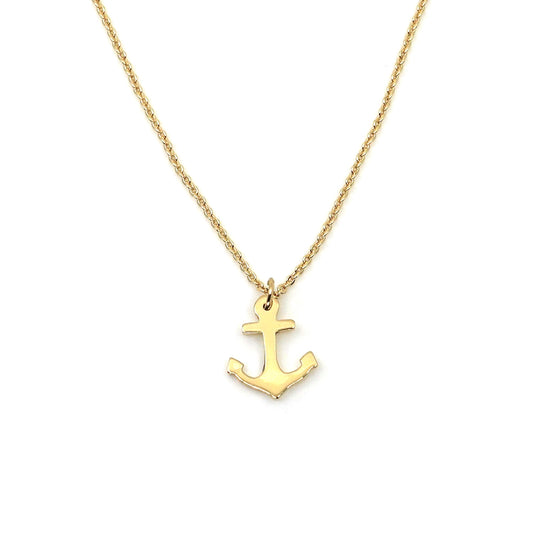 The High Tides Gold Anchor Necklace