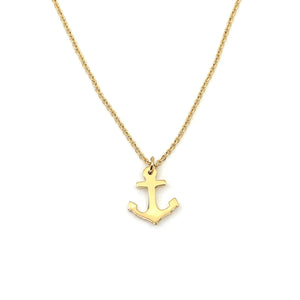 High Tides Gold Anchor Necklace