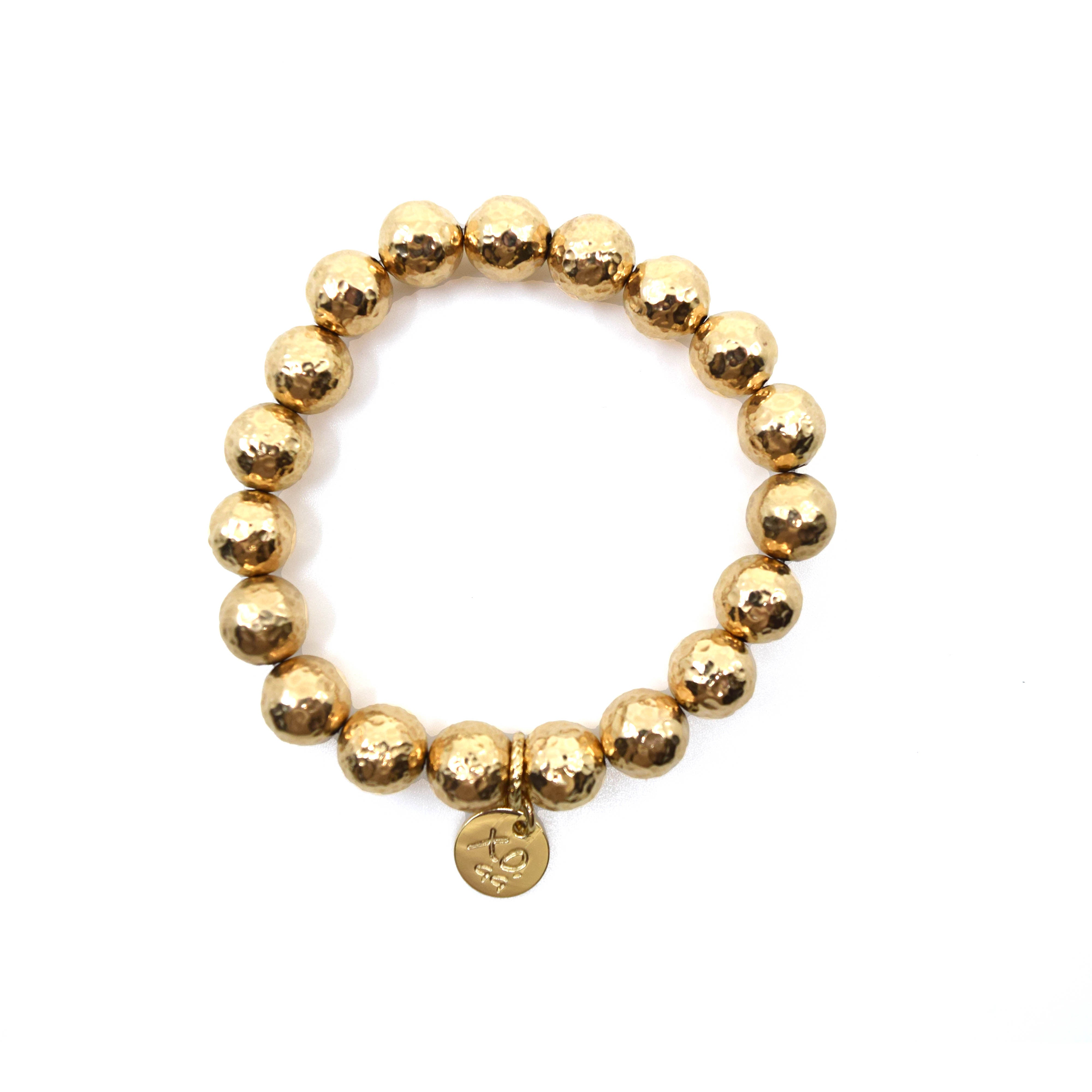Eternity Bracelet in Hammered