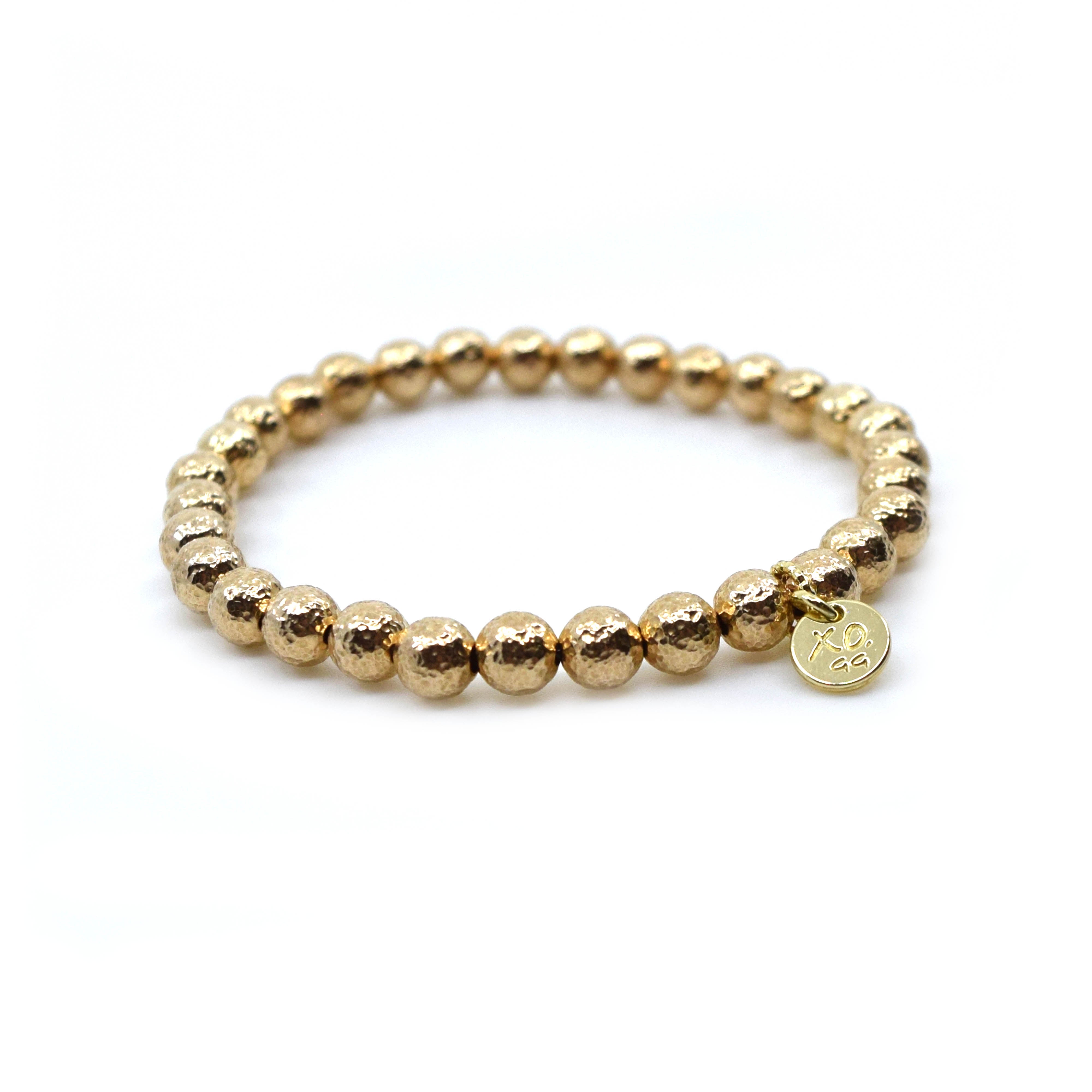 Eternity Bracelet in Hammered