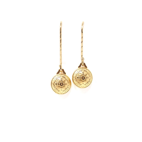 St. Benedict Gold Earrings