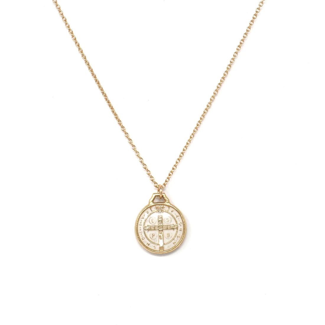 St. Benedict Necklace in Enamel