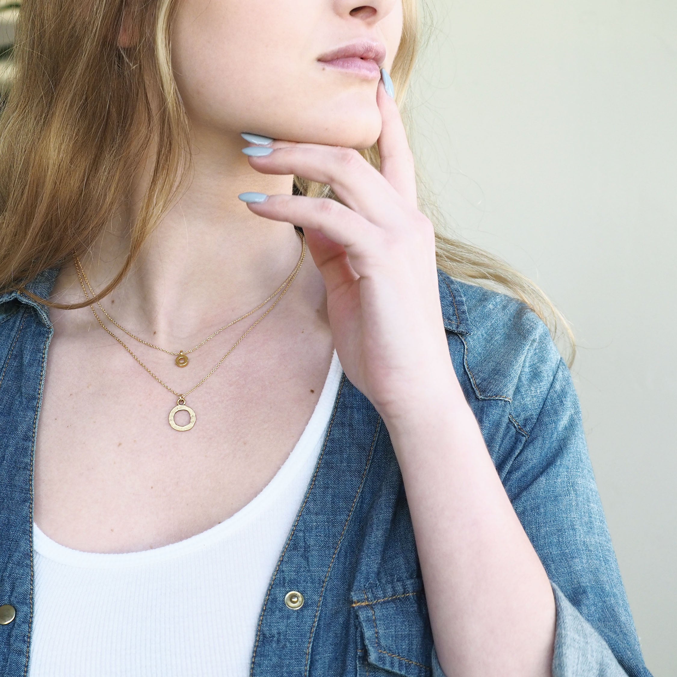 Gold Necklace Full Circle