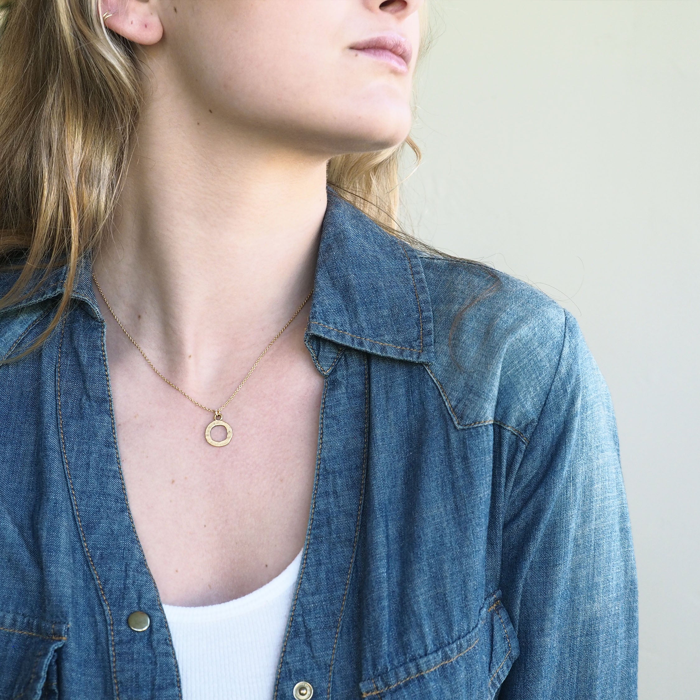 Gold Necklace Full Circle